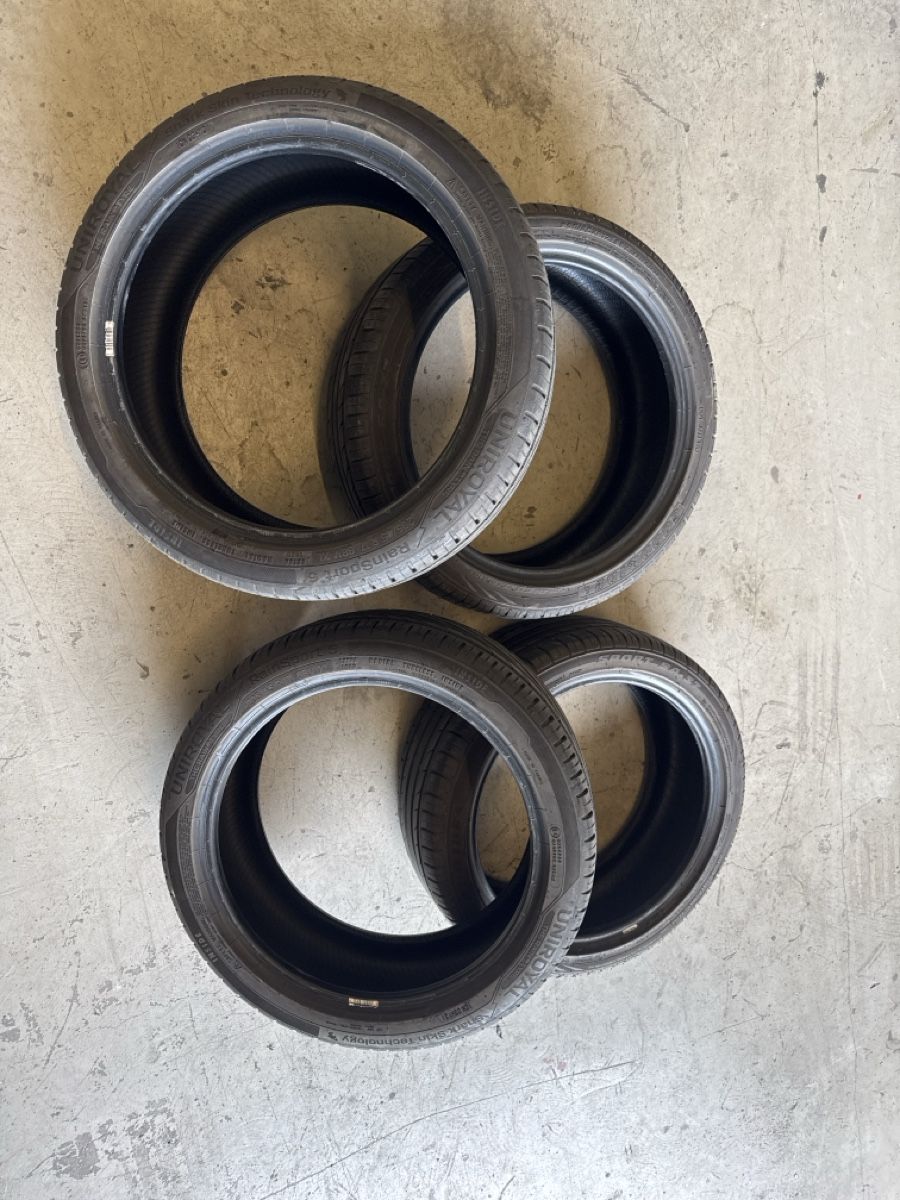 Uniroyal Pneus & Kompletträder: 4x Sommerreifen (2x Goodride, 2x Uniroyal) 205/45 R17 88V/Y – Gebraucht aus Schenkon von Samu.R20