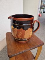 Schweizer Keramik, 5Liter Hafen,  mit floralem Design