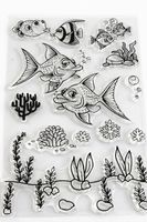 Neues Set Motivstempel Fischli / Unterwasser-Pflanzen
