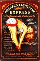 NEU/OVP: Blechschild Plakat Auto Garage Lager Pinup Girl