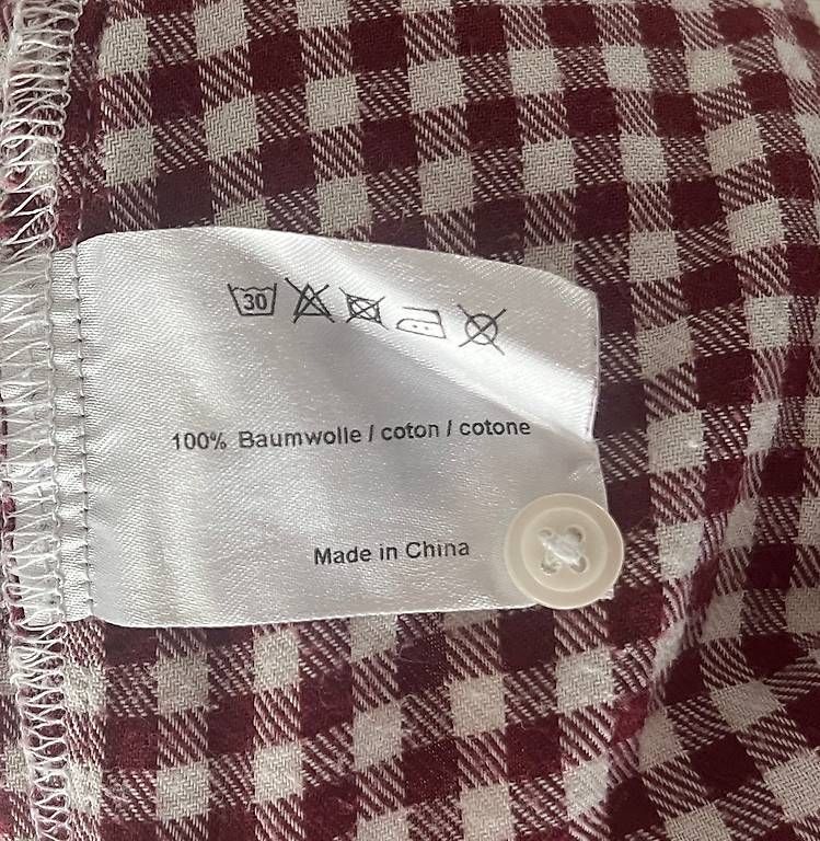 Blusen: Karierte Bluse (Bordeaux-weiss) – Gebraucht aus Winterthur von jeskima 3