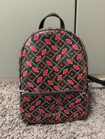 Damen Rucksack LIU JO mit Kussmundmuster neuwertig