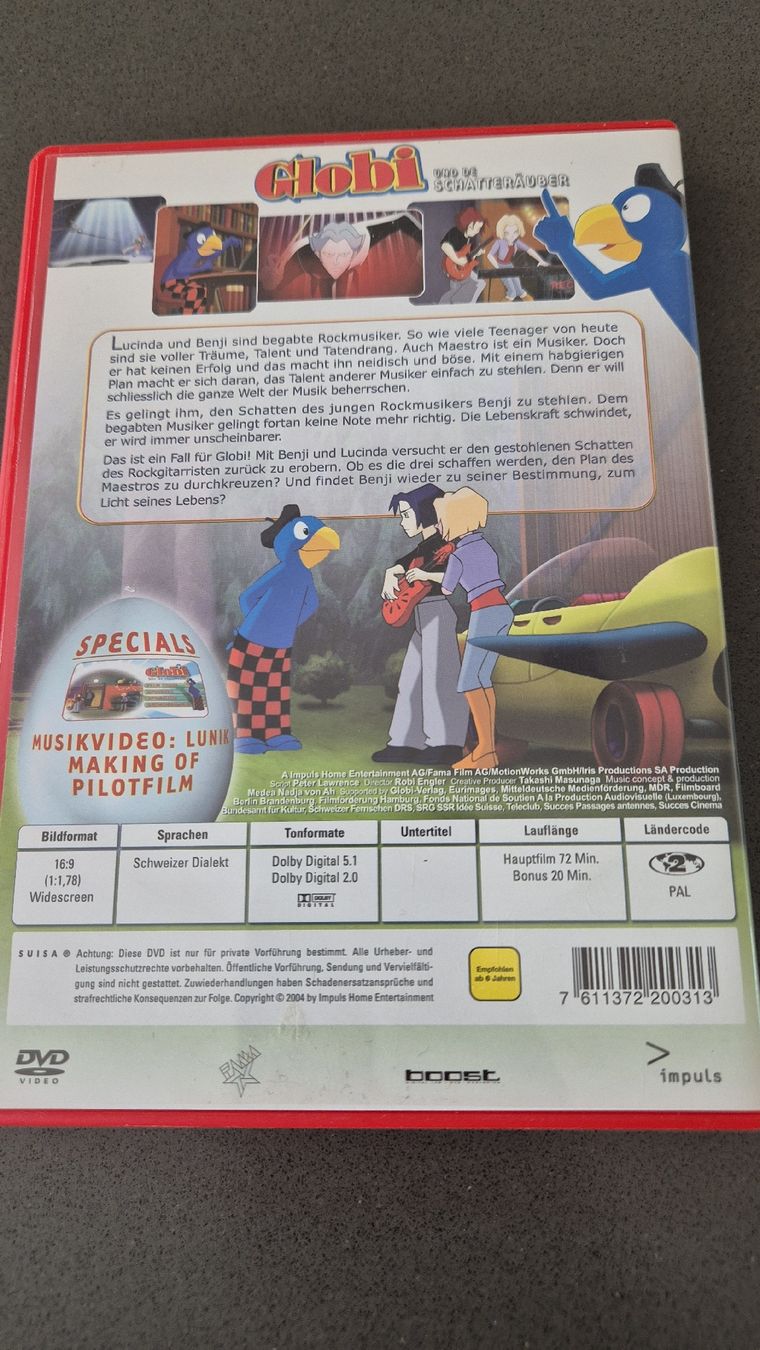 Tutti i DVDs: Globis Reise und de Schatteräuber DVD – Usato da Auw venduto da Goldflimmer 1