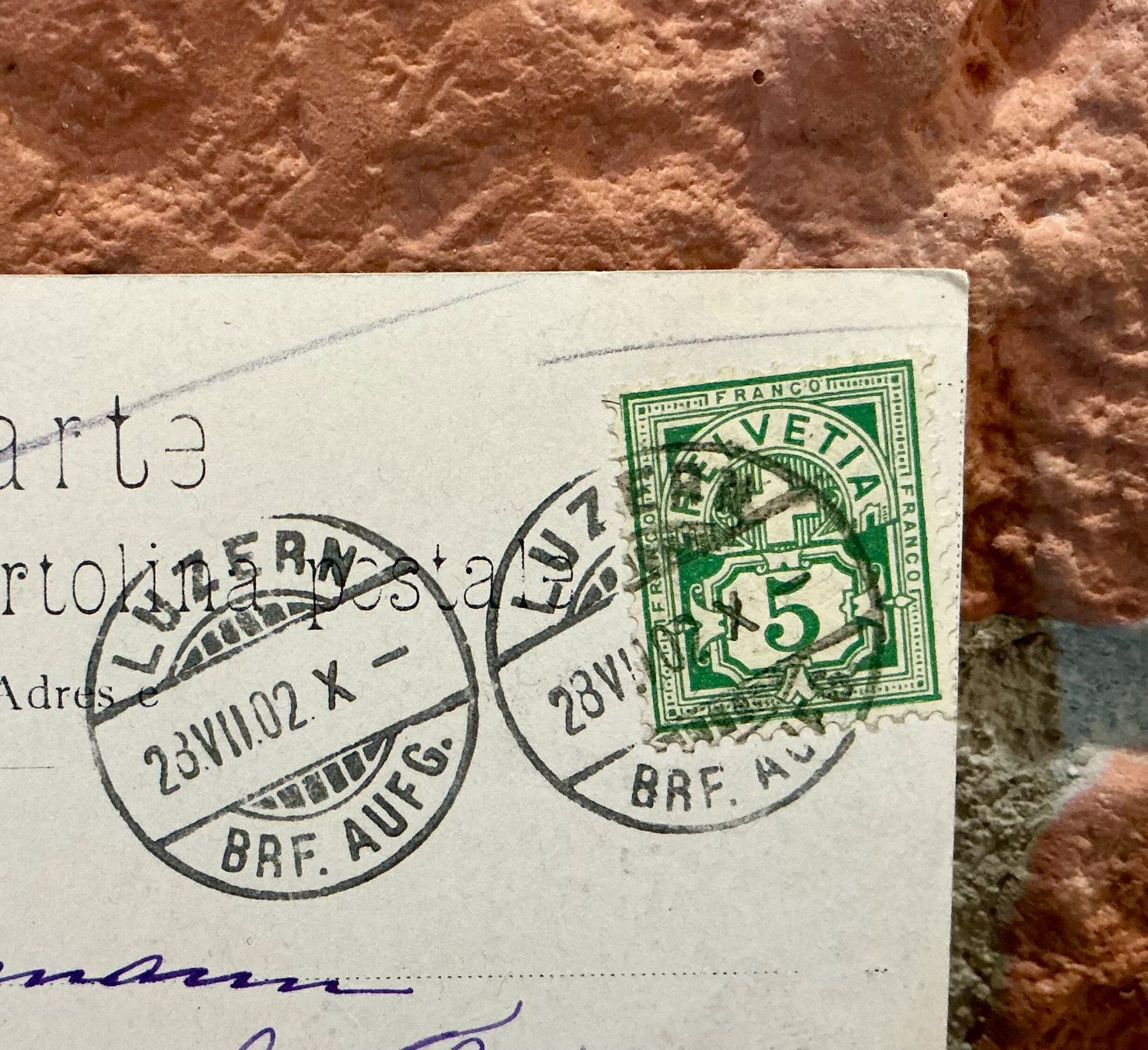 Cartoline postali: 1902 - HOFKIRCHE Luzern - Belebt – Usato da Root venduto da ENGLAND-TREASURES 3