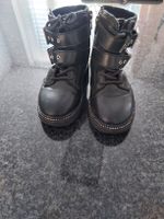 Coole Mädchen Winterstiefel Gr. 29 schwarz Nieten Schnallen