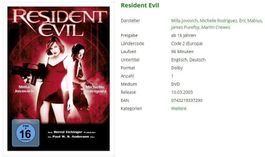 Resident Evil (DVD)