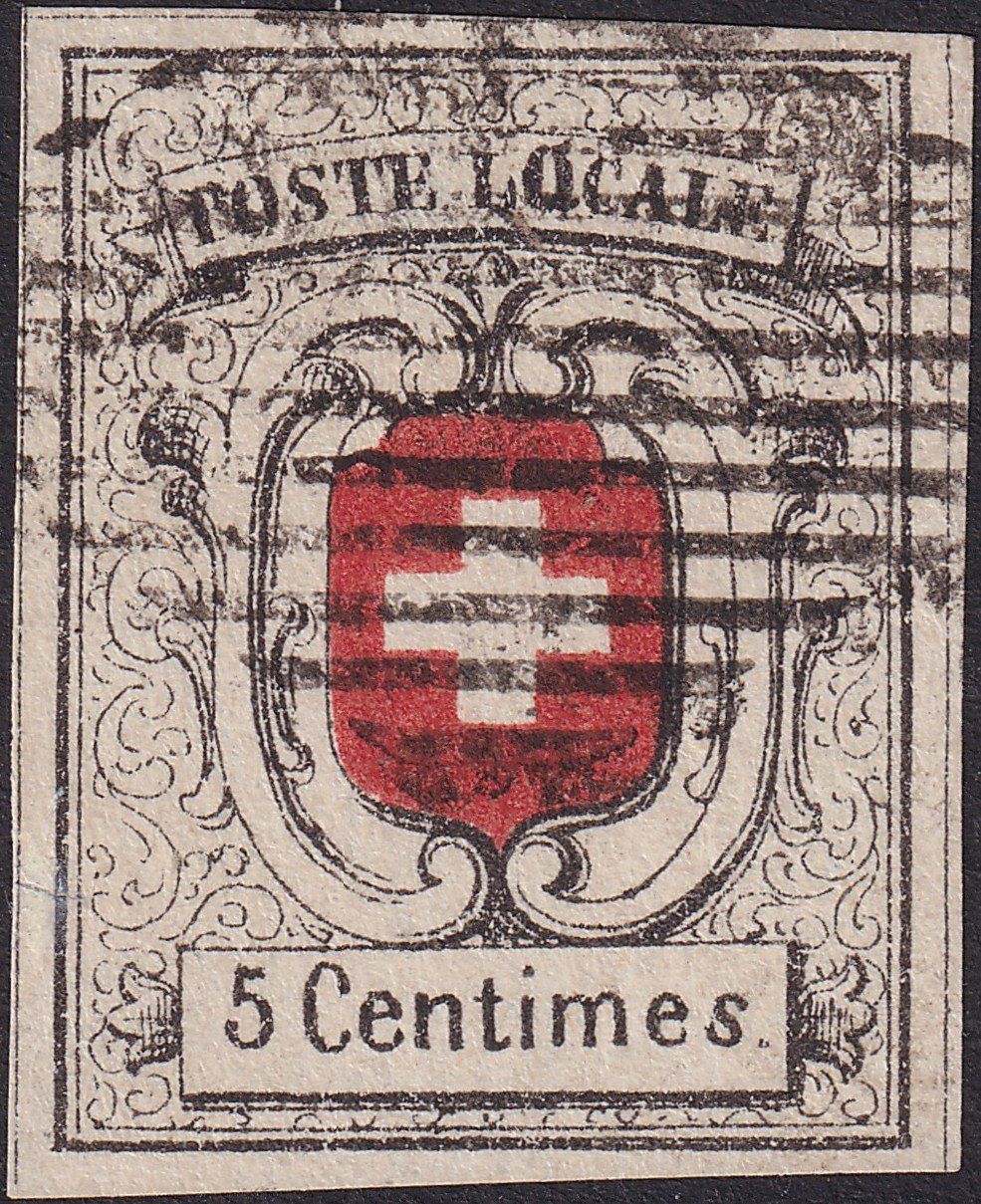 Tutti i francobolli: NEUENBURG, Nr.11 optisch wunderschön breitrandig, 5'400.-+ – Usato da Sursee venduto da Luzernerraute