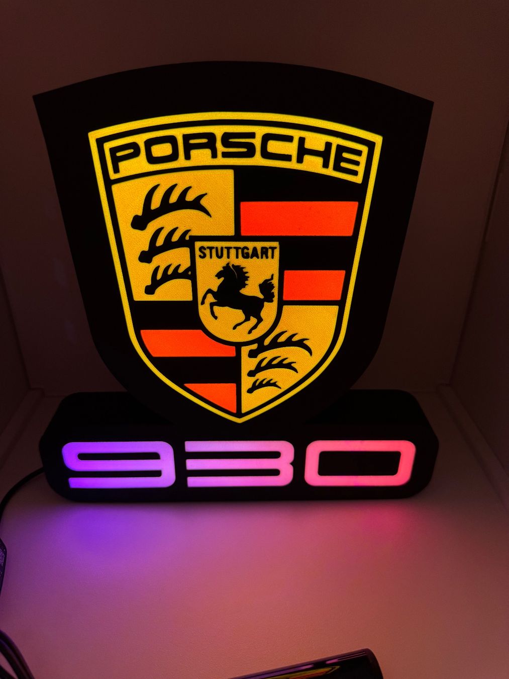 Lampade: Lightbox lumière led Porsche 930 – Nuovo (secondo la descrizione) da Vicques venduto da PAMB3D 6