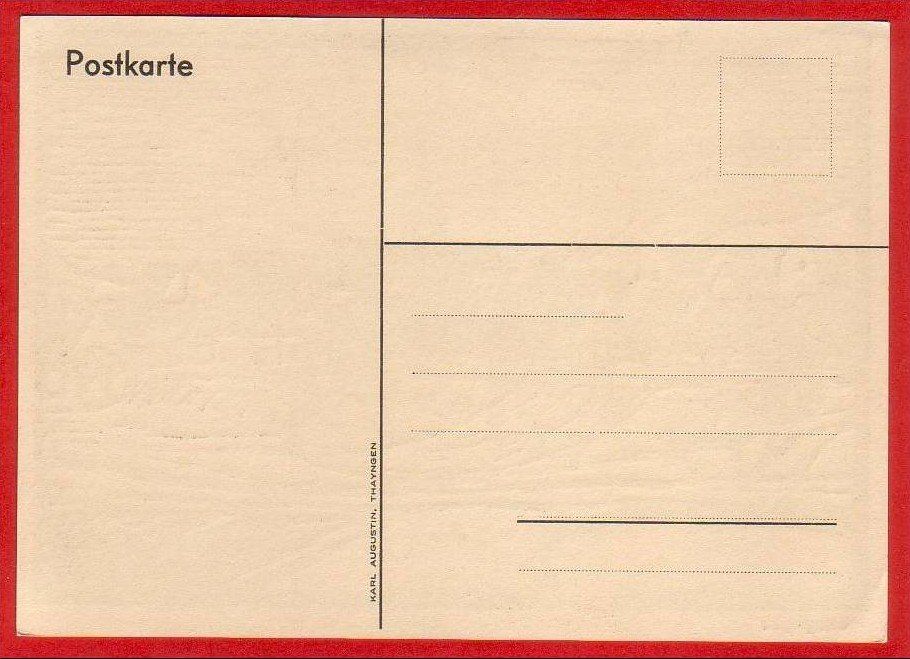 Cartoline postali: THAYNGEN, KÜNSTLERKARTE, GROSSFORMAT – Usato da Grüningen venduto da Kartenlaube 1