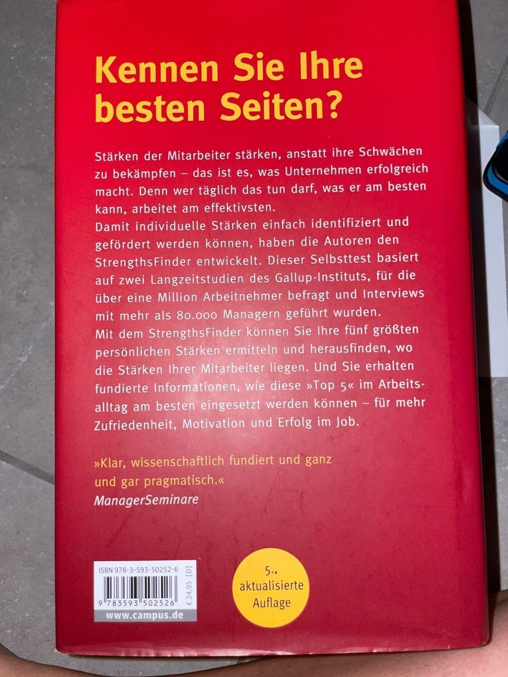 Libri: Buch- Das Gallup Prinzip – Usato da Wilen b. Wollerau venduto da LastChance22 1