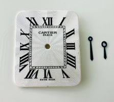 CARTIER - CADRAN CARTIER PARIS TANK 25x21 mm avec aiguilles