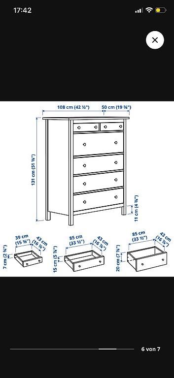 Ikea Commodes: IKEA Hemnes Kommode – D'occasion à Winterthur par Elino_sa 1