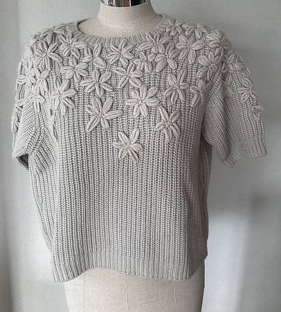Kaschmir Pullover kurzarm