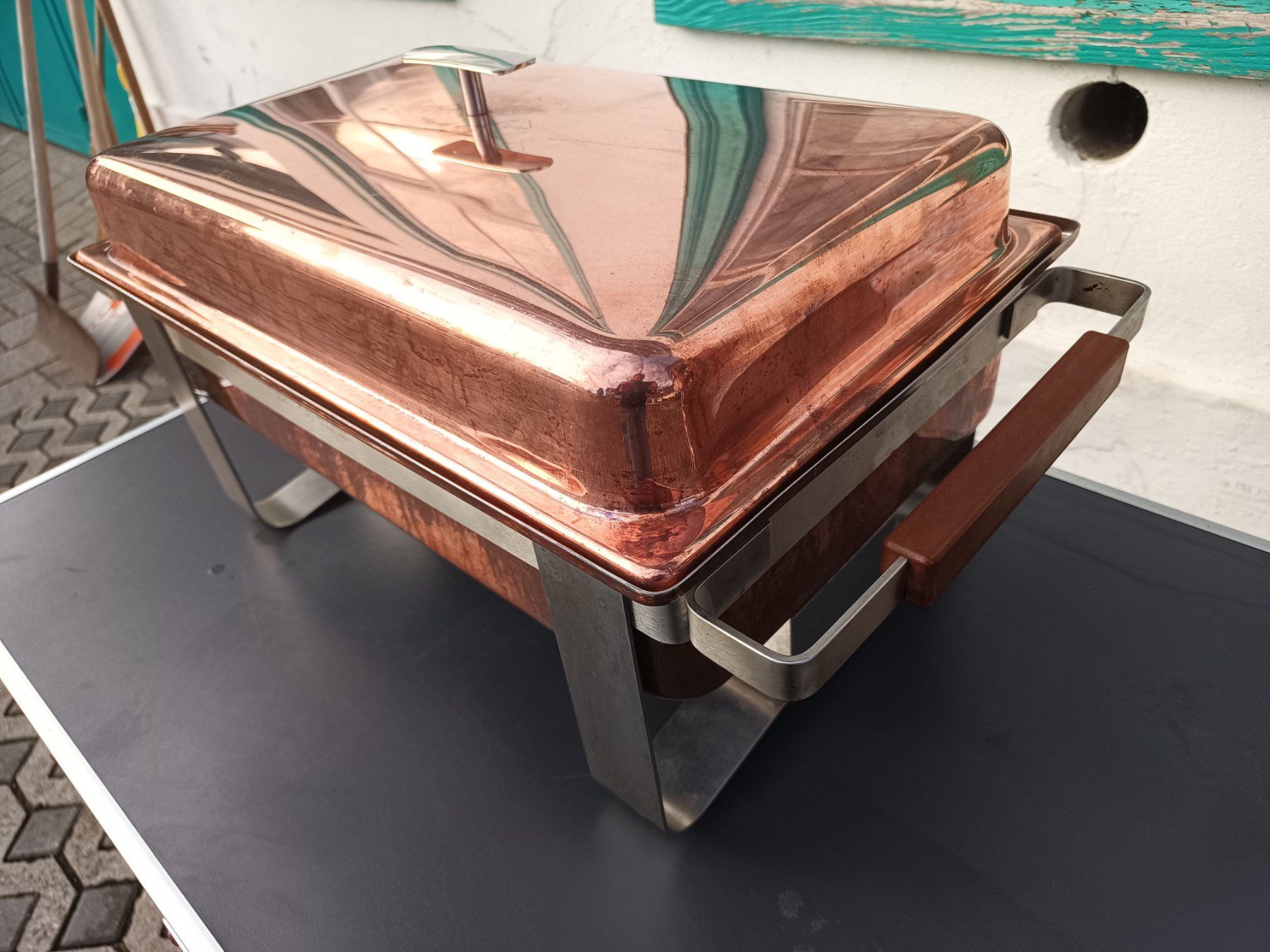 Elettrodomestici da cucina: Spring Kupfer Bain Marie Warmhaltebehälter Rechaud – Usato da Oberegg venduto da 19franzi94 2