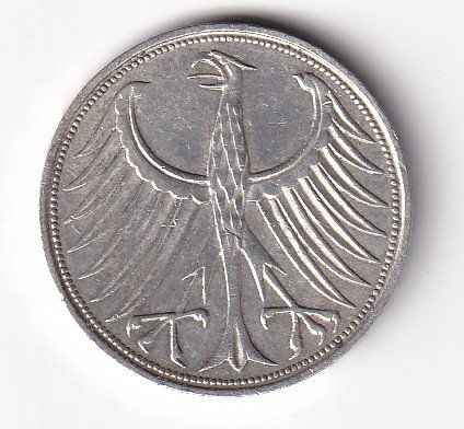 Alle Münzen: Deutschland 5 Mark 1963 D – Gebraucht aus Neuchâtel von karlpierrino 1
