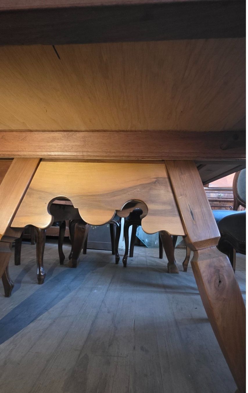 Tables: Wunderschöner, unrestaurierter Tisch mit Schieferplatte – D'occasion à Flums par Flumsantik 4