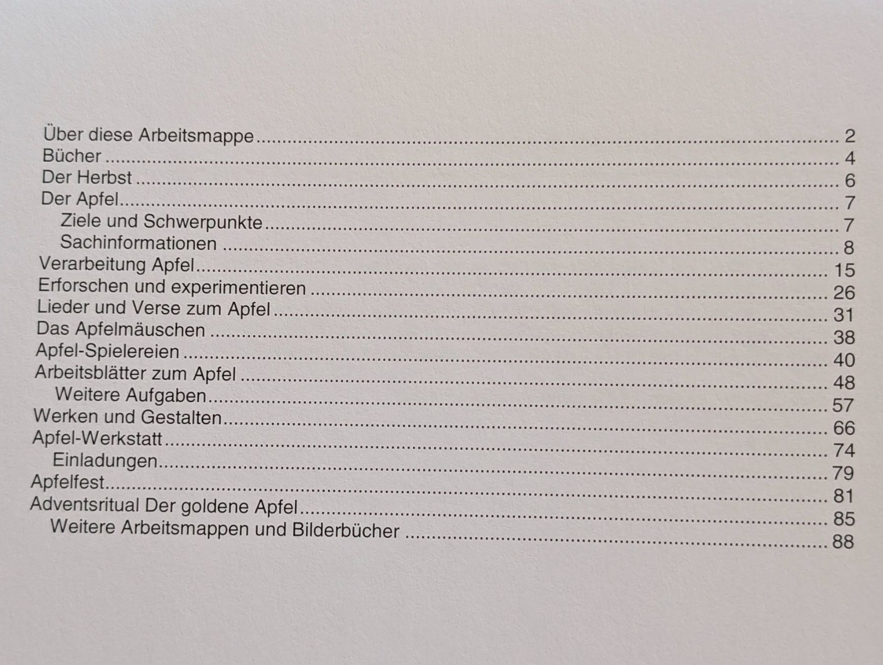 Livres: Kindergartenarbeitsmappe: Der Apfelherbst – Neuf (Voir description) à Weite par Nur63 2