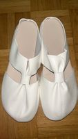 Elegante Leder Ballerinas, Weiss, Neuwertig