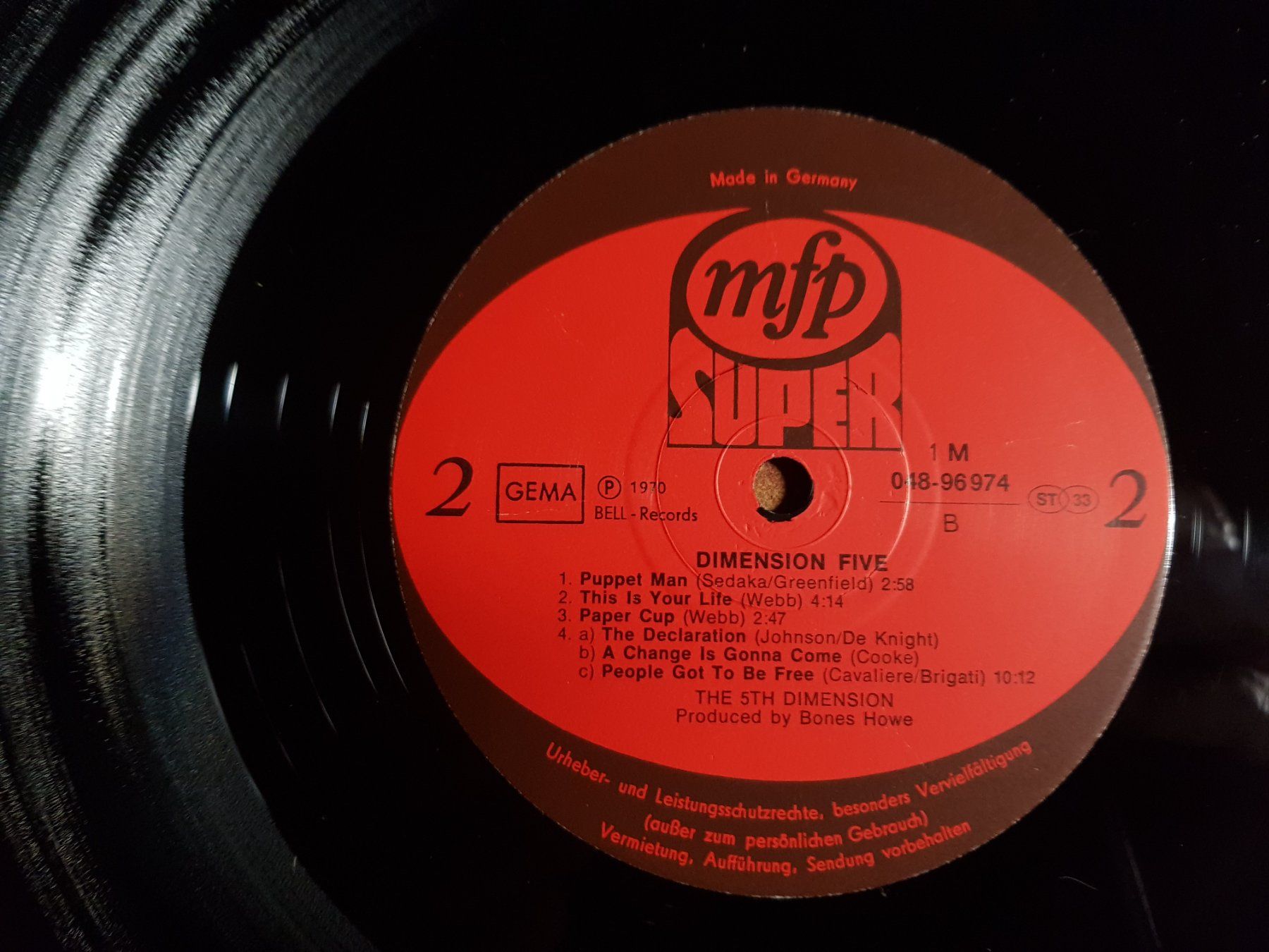 Dischi in vinile: LP: The 5th Dimension – Dimension Five - 1970 – Usato da Walterswil BE venduto da Lonitti 5