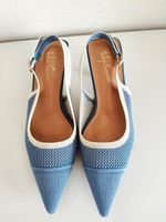 Damen Sling-Sandalette, blau, Gr. 39