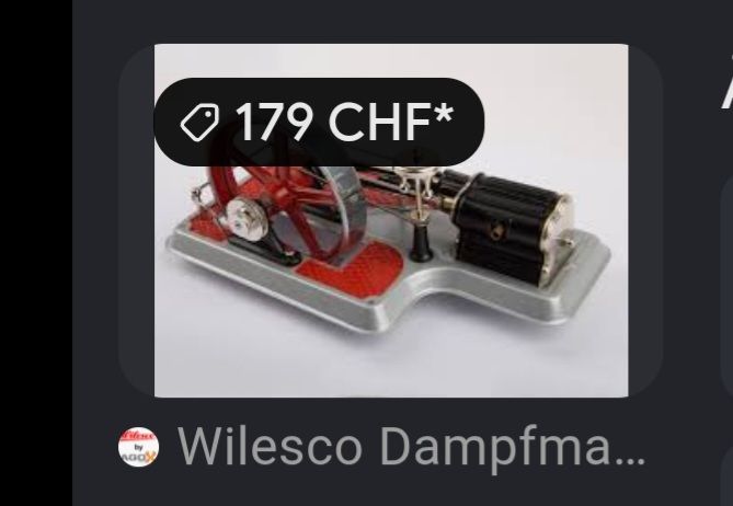 Wilesco Kit di modellismo & Modellini statici: Wilesco Antriebsaggregat – Difettoso da Frauenfeld venduto da Elvis93 5
