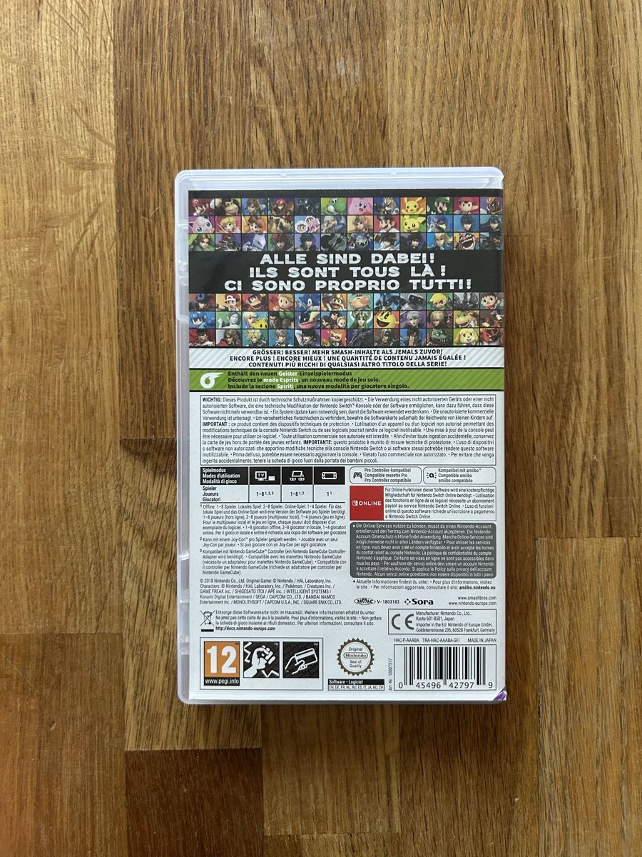 Nintendo Giochi: Nintendo Switch / Super Smashbros – Usato da Stettlen venduto da MimiMaus_ 1