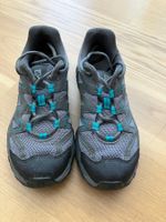 Wanderschuhe Salomon grau/türkis Grösse 38 guter Zustand