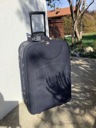 Reisekoffer Sphere schwarz mit Rollen