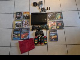 PlayStation 3 Konsole Bundle + 3Controller 4Buzz, 10 Spiele