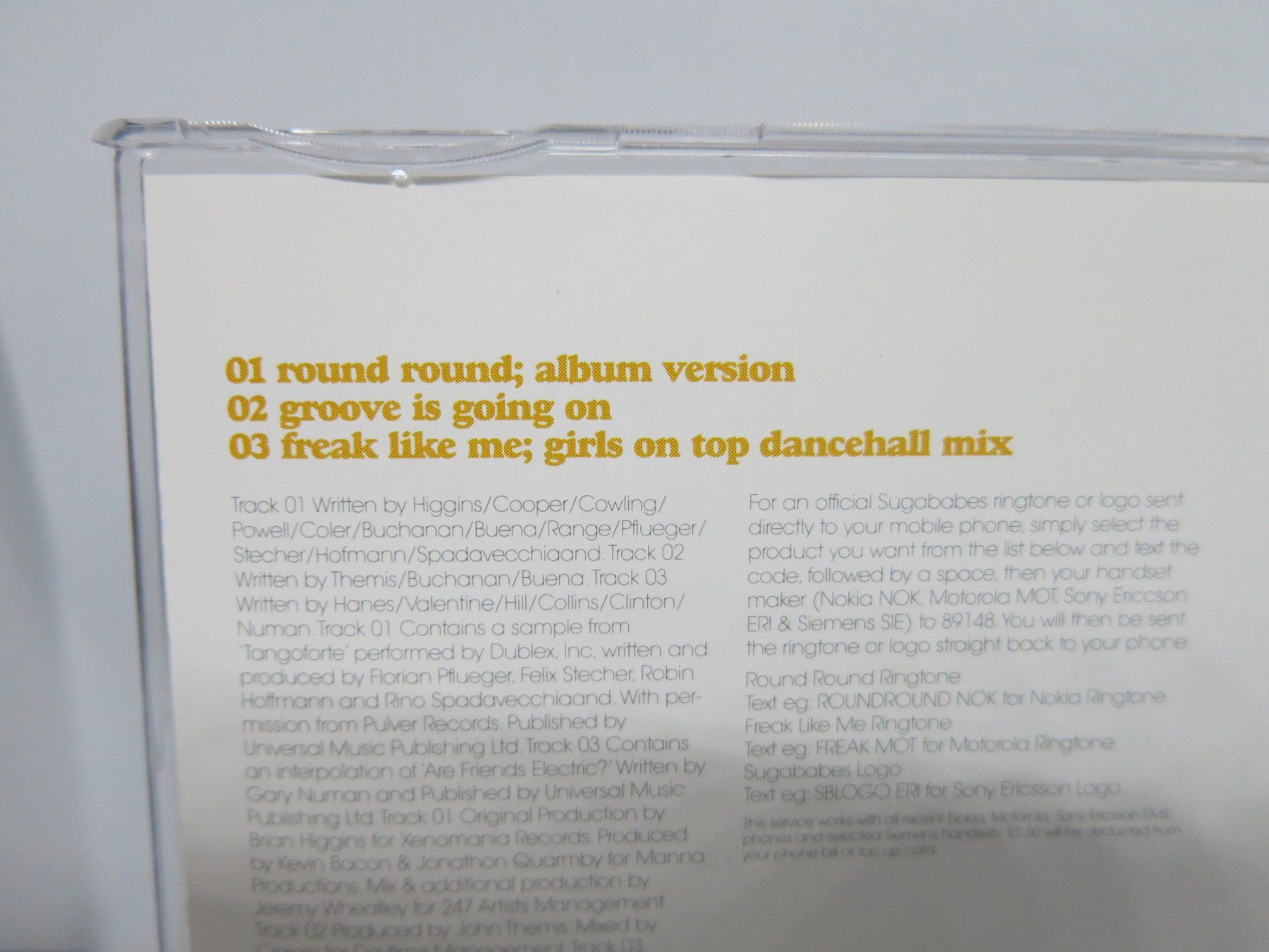 CDs: CD Single Sugababes Round Round – Gebraucht aus Ernetschwil von luisvonerni 2