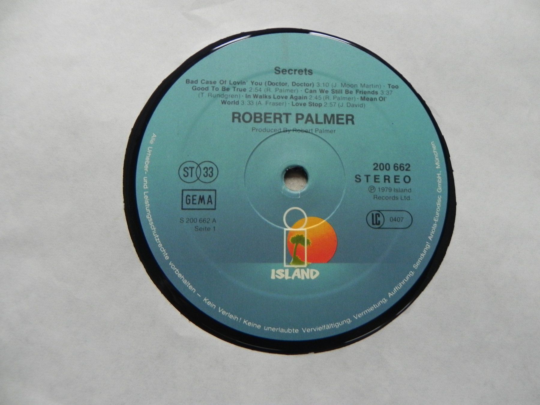 Schallplatten: LP brit. Pop Musiker Robert Palmer 1979 Secrets – Gebraucht aus Siebnen von krimsie 4