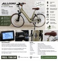Allegro E-City Bike Damen 28 Zoll neuwertiger Zustand