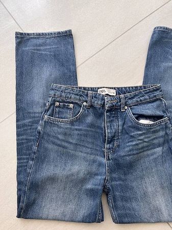 ZARA blaue straight leg Jeans Gr. 36