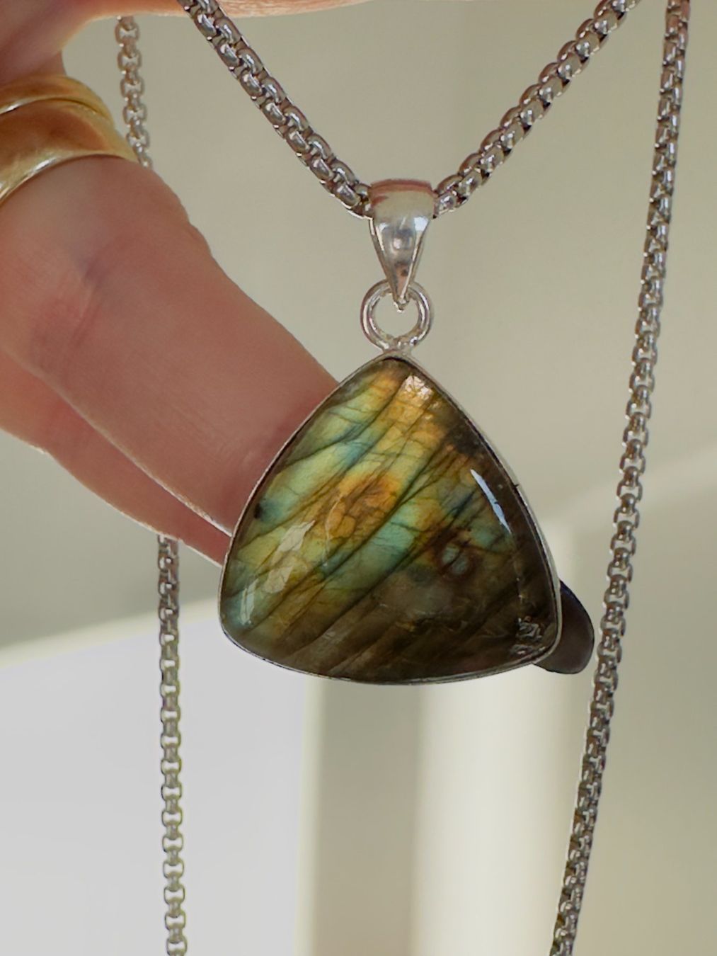 Catenine: Labradorite necklace – Nuovo e nell'imballaggio originale da Genève venduto da AGBERG