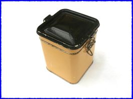 Vorratsdose "Hermet SA" - 12 cm mit METALLDECKEL (sehr rar)