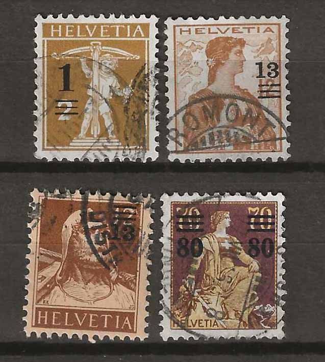 Tutti i francobolli: CH132 - Emission provisoire 1915  obl. – Usato da Trélex venduto da Phil_Albert