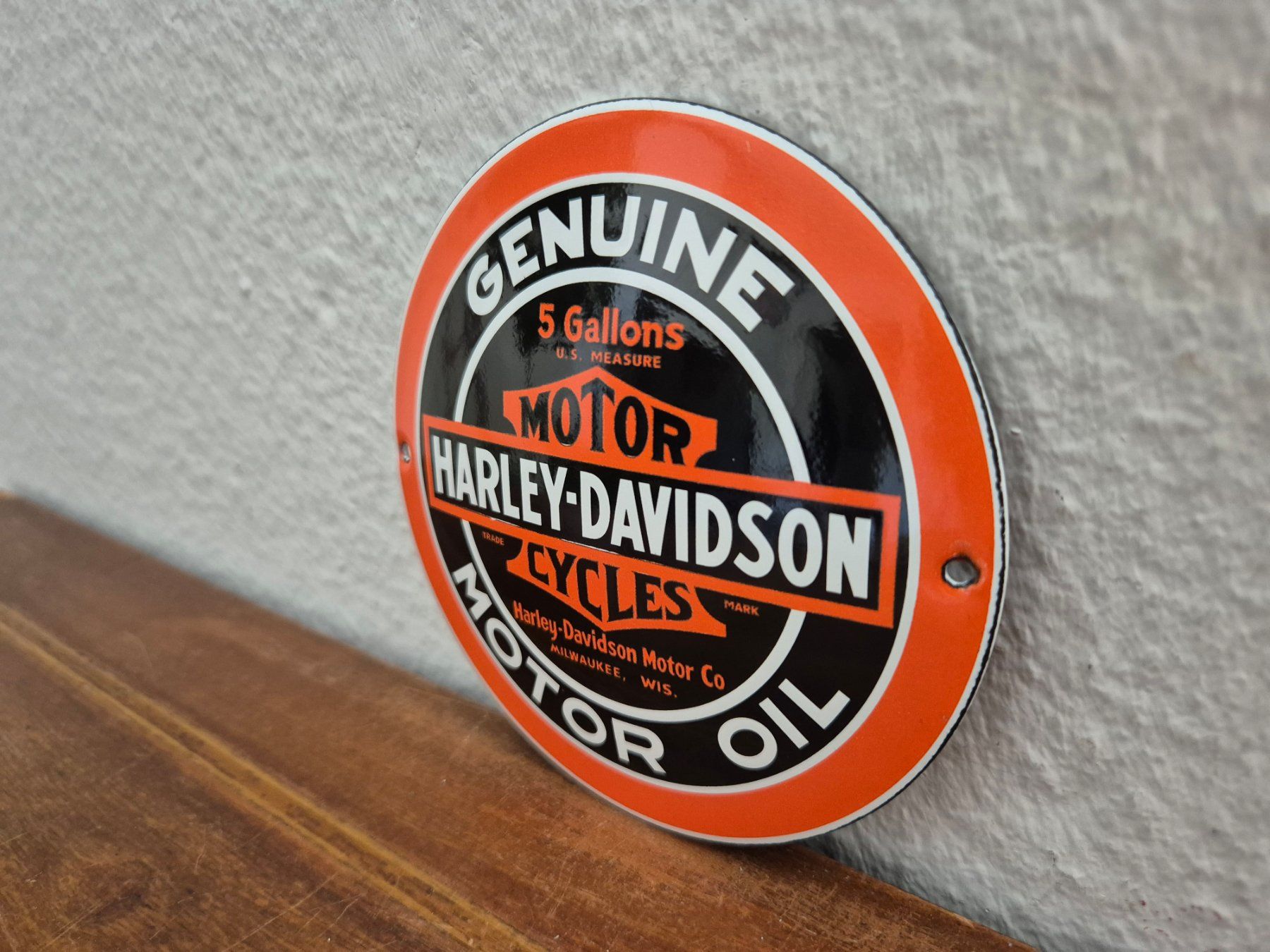 Harley-Davidson Schilder: Emailschild Harley Davidson Motorrad Service Emaille Schild – Neu (gemäss Beschreibung) aus Schaffhausen von pfanis09 2