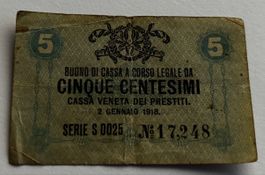 Italien 5 Centesimi 1918