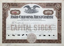 Anglo-California Trust Company, San Francisco - 1928