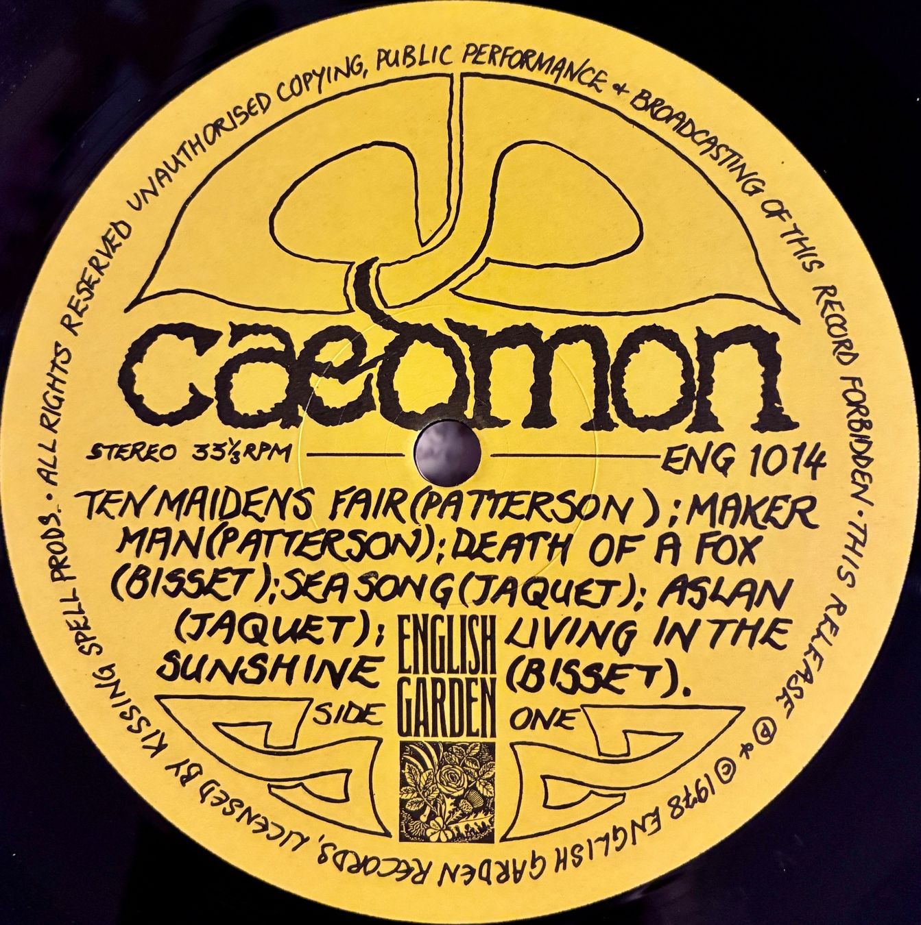 Dischi in vinile: Caedmon - Caedmon, RI von 1994 aus UK – Usato da Buchberg venduto da ICM-Tapefan-1961-MCS 5