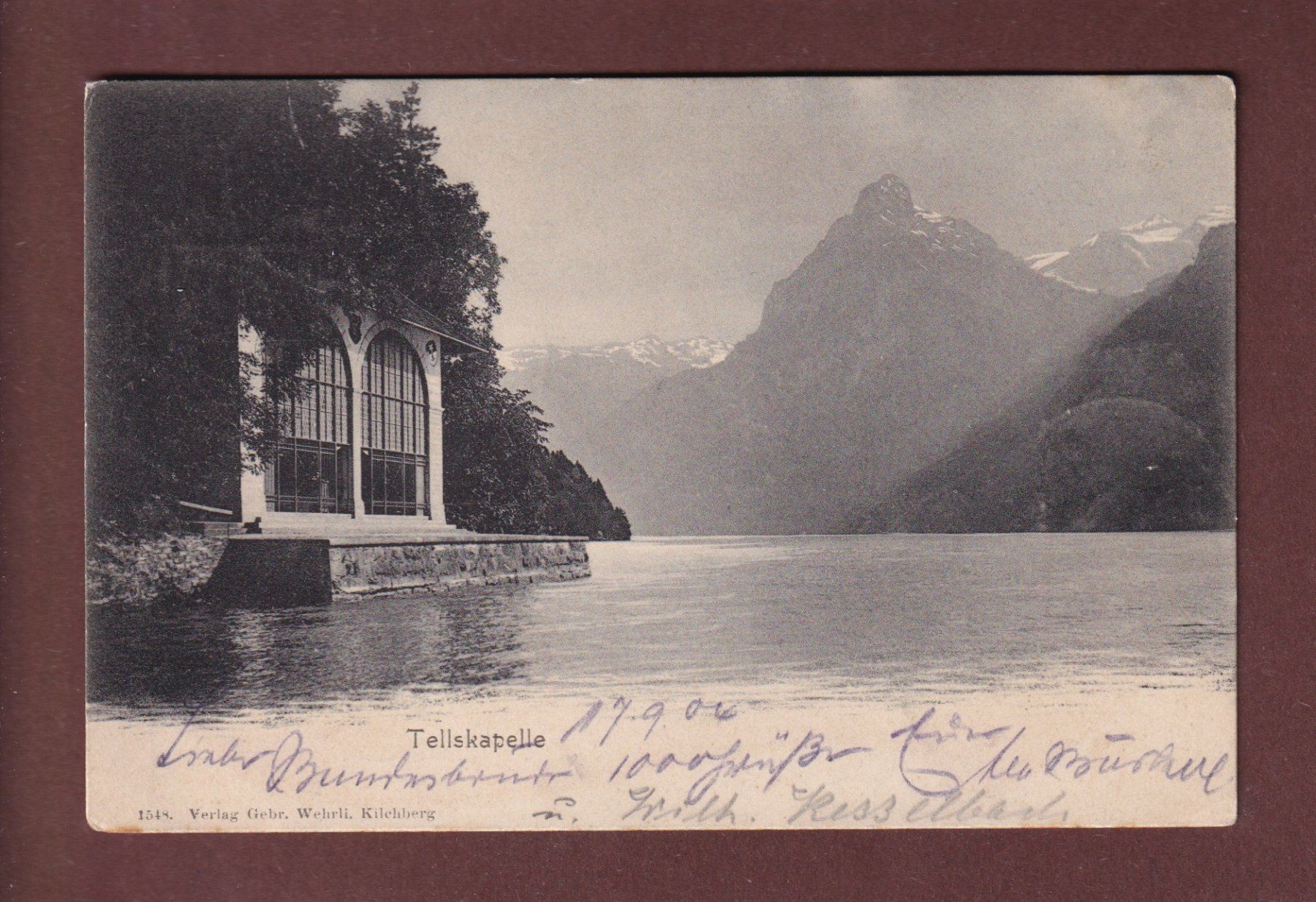 Cartoline postali: TELLSKAPELLE - 1904 – Usato da Pully venduto da nicecards-shop