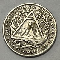 5 Centavos - Nicaragua - 1887 (Silber .800)