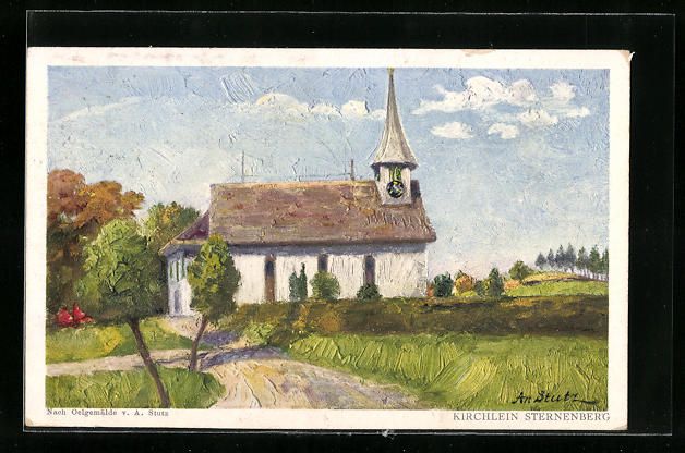 Cartoline postali: Sternenberg, Blick zum Kirchlein – Usato da Berlin venduto da bartko-reher