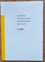 PTT Faltblatt Holzmarke 7.9.2004