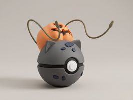 Pokeball Bulbasaur (Halloween Edition) - 3D Printed