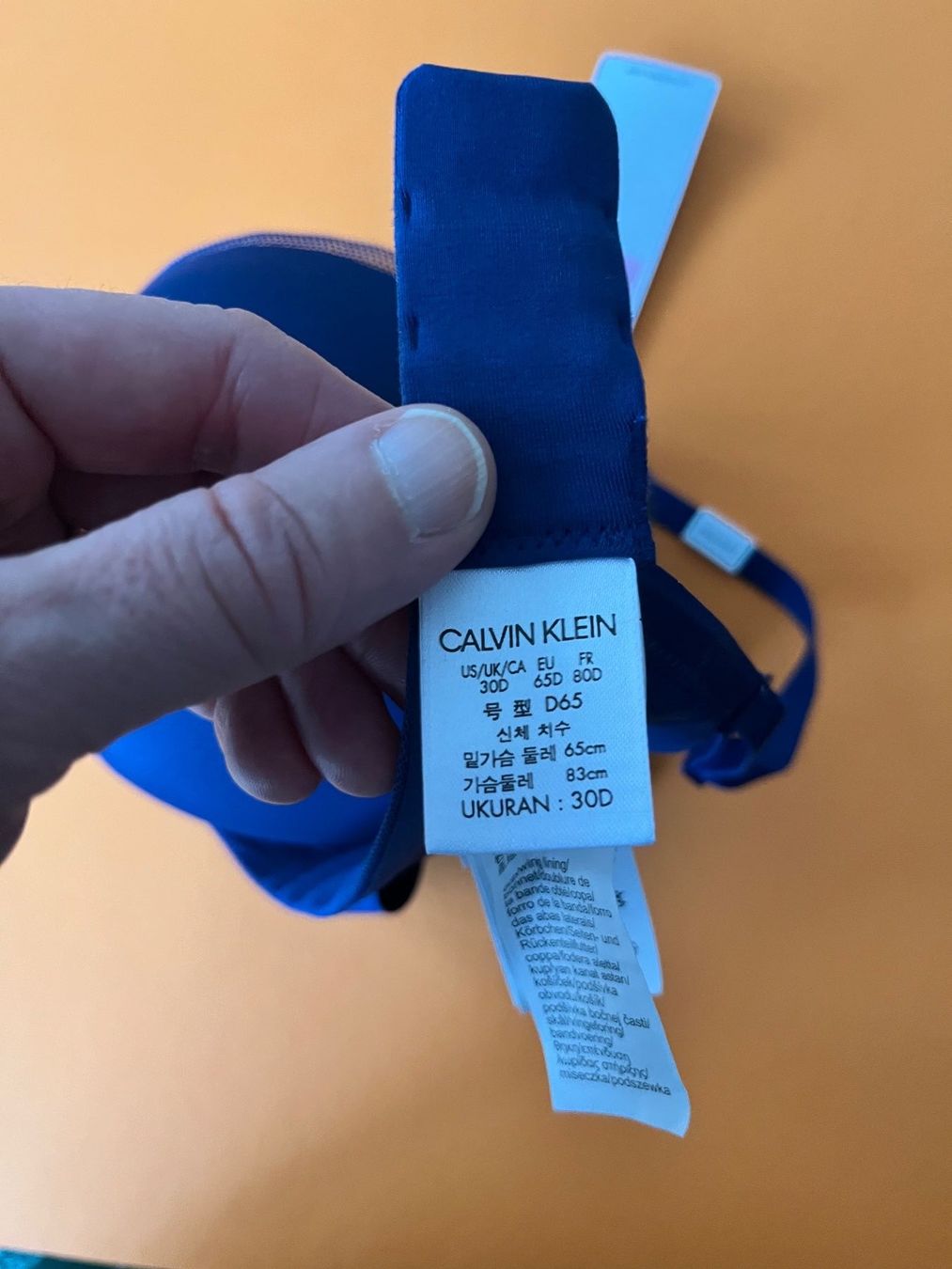 Calvin Klein Sonstige Unterwäsche: BH Push-Up, CALVIN KLEIN, Grösse 65 D, Farbe Blau – Neu und originalverpackt aus Rudolfstetten von gst_g7xl 9