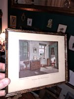 Schwind GemäldeDruck "Die Morgenstunde", gerahmt, Vintage
