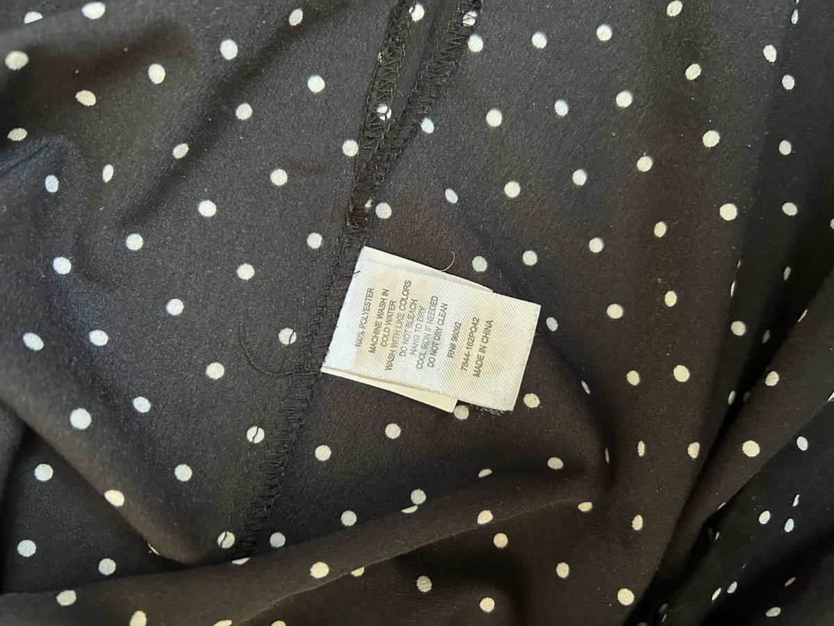 Camicette: Chemisier à pois blanc, taille L – Usato da Genève venduto da and_k79x 3