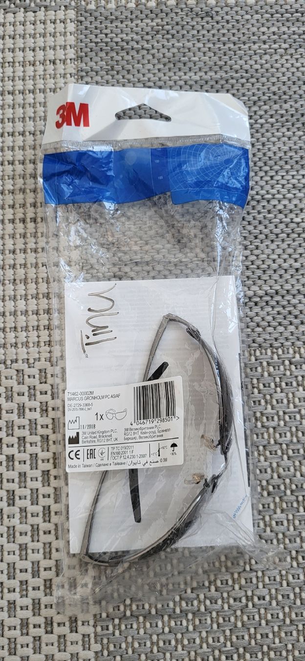 3M Occhiali & Lenti: Neue 3M Marcus Grönholm PC AS/AF Schutzbrille – Nuovo e nell'imballaggio originale da Chur venduto da boarder1983