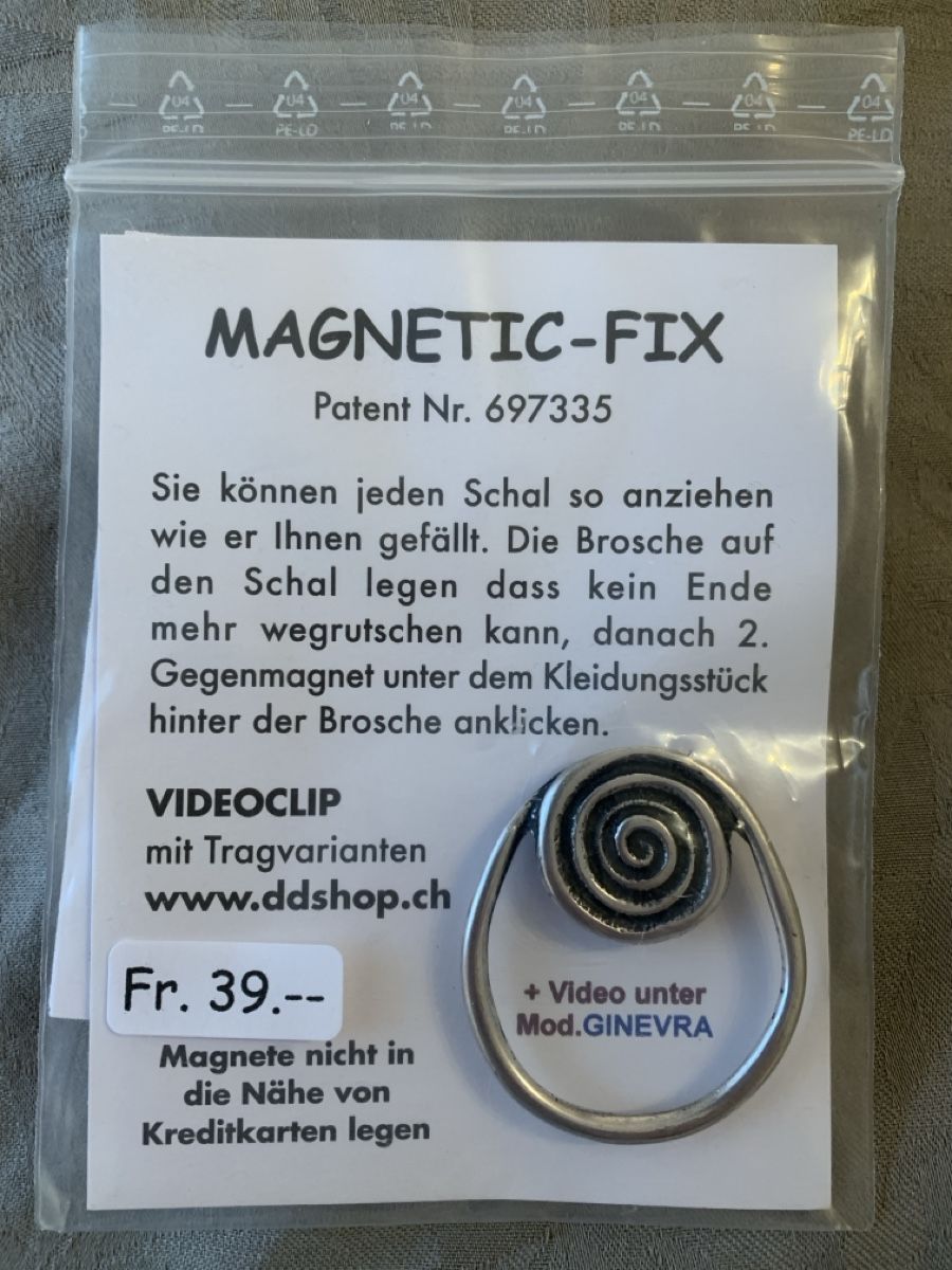Calamite: Magnetische Brosche "MAGNETIC-FIX" Spiralförmig – Nuovo (secondo la descrizione) da Wilen b. Wil venduto da Huibuh